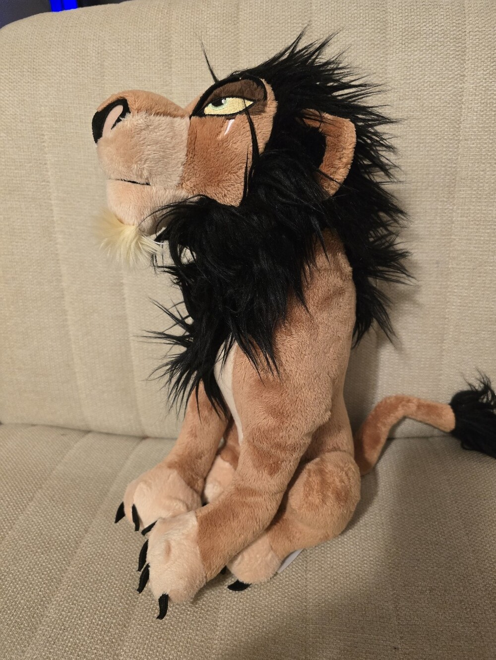Disney Scar Plush 14” The Lion King Villain Excellent Medium Size Stuffed Toy